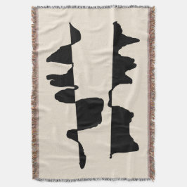 Cobertor Couverture Tissée Art Abstrait Dual Face