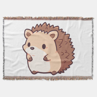 Cobertor Couverture Tissée Petit Hérisson Kawaii