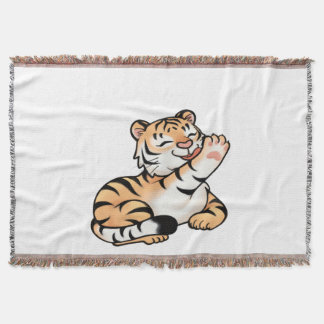 Cobertor Couverture Tissée Petit Tigre Kawaii