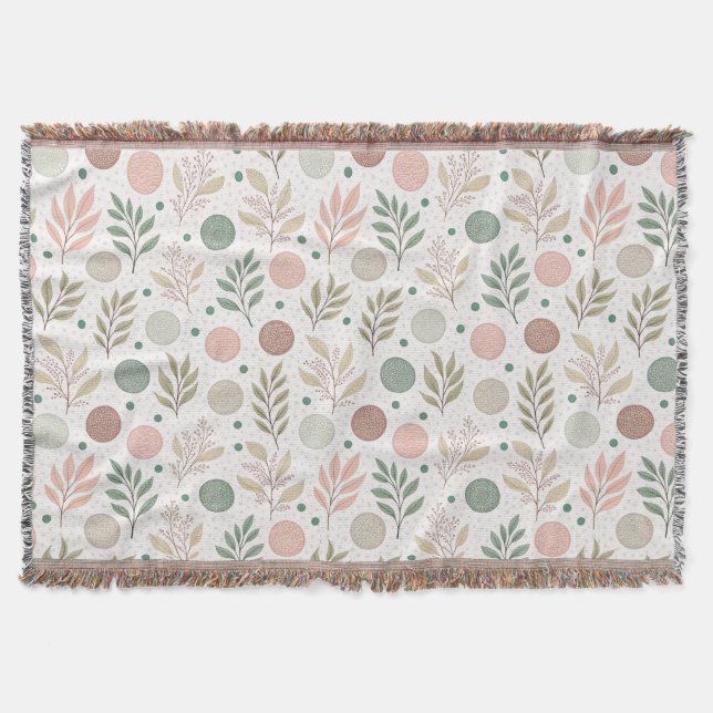 Cobertor Cozy Throw Blanket with Classic Polka Dot Pattern (Frente)