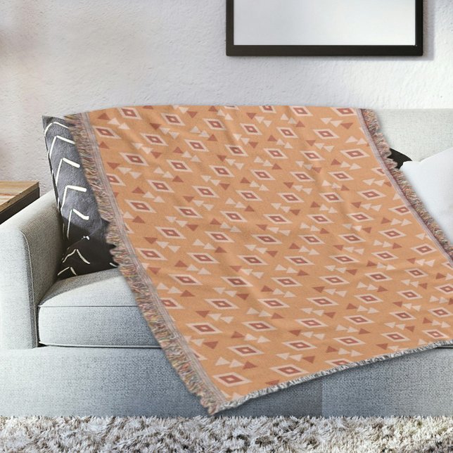 Cobertor Cream Ethnic Pattern Throw Blanket (Criador carregado)