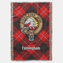 Crestão do Clã Cunningham sobre Tartan