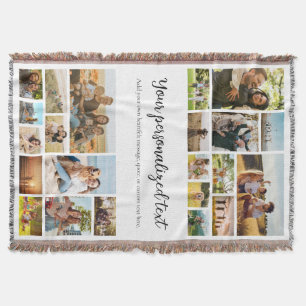 Cobertor Crie Sua Colagem Personalizada de 22 Fotos
