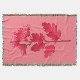 Cobertor Crisântemo Rosa Elegante