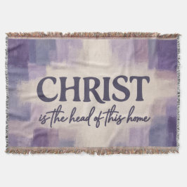 Cobertor CRISTO É a Cabeça Desta Casa | Cristão