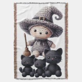 Cobertor Crochet Cute Witch
