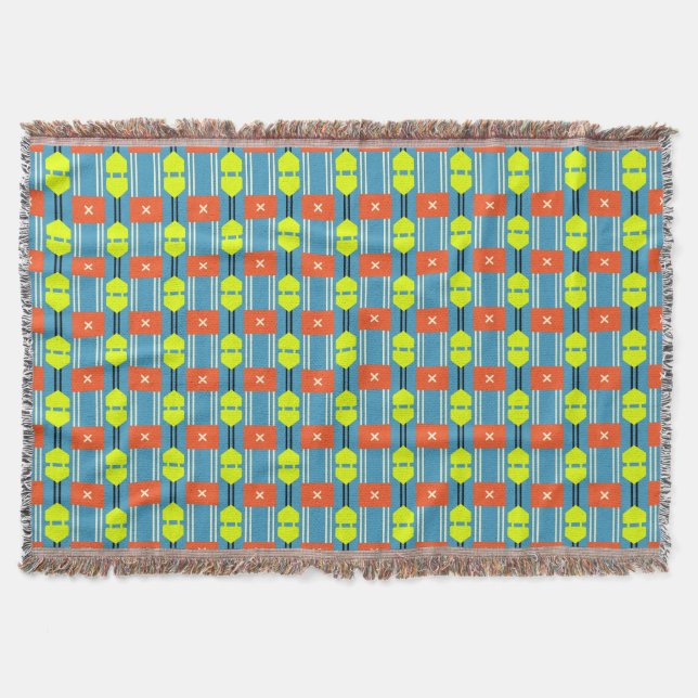 Cobertor Cross Button Connector Throw Blanket (Frente)