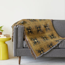 Cobertor Cruzamentos Fractais do ouro