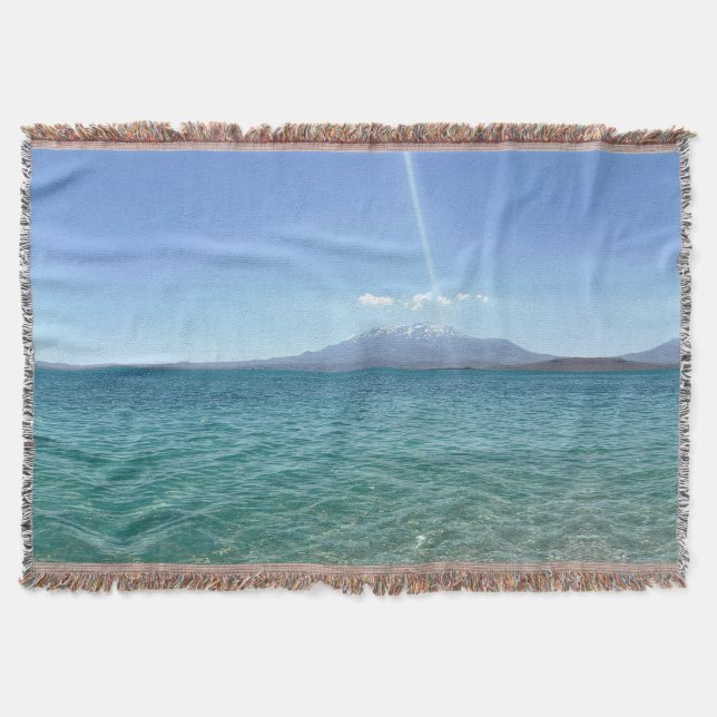 Cobertor Crystal Water View Blue Sky Beach Vibe Peaceful (Frente)