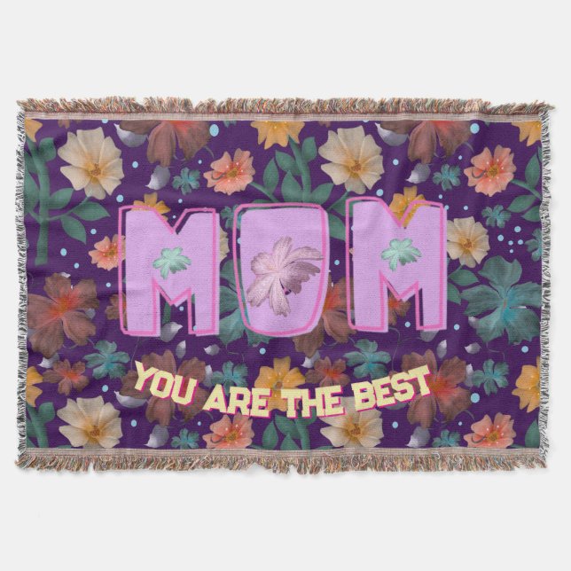 Cobertor Custom and personalized mother's day gift  lumbar (Frente)