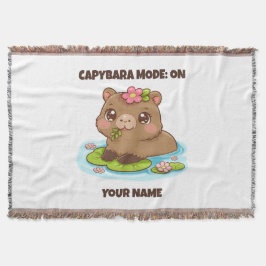 Cobertor Custom Cute Kawaii Capybara Mode