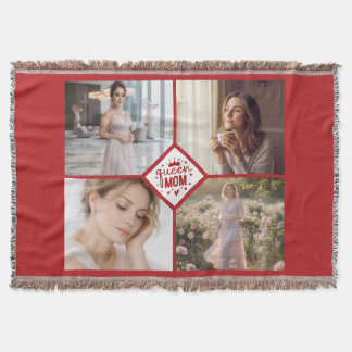 Cobertor Custom Queen Mom Photo Collage Keepsake