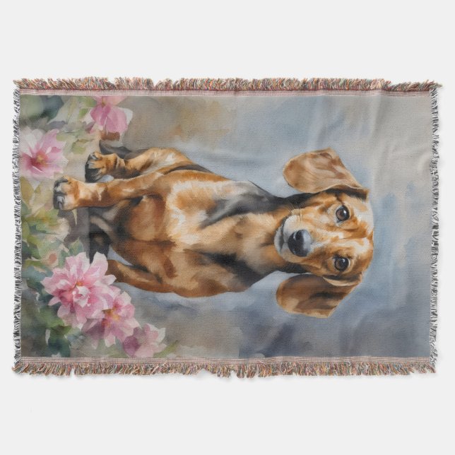 Cobertor Dachshund Artsy (Frente)
