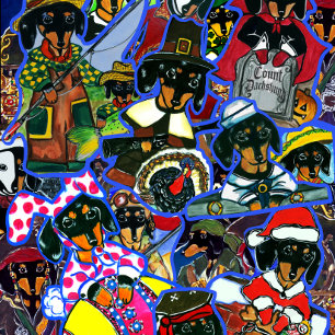 Cobertor Dachshund Cartoons