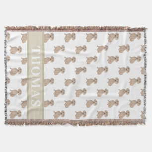 Cobertor Dachshund Personalizado (Pelo Curto, Vermelho)