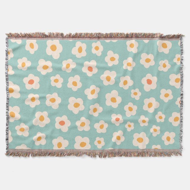 Cobertor Daisy Fringe Throw Blanket (Frente)