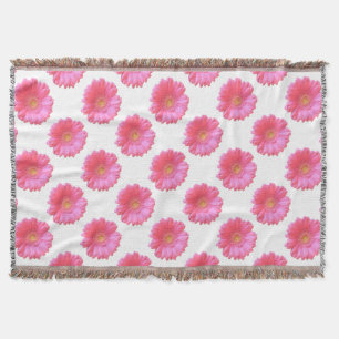 Cobertor Daisy gerbera rosa
