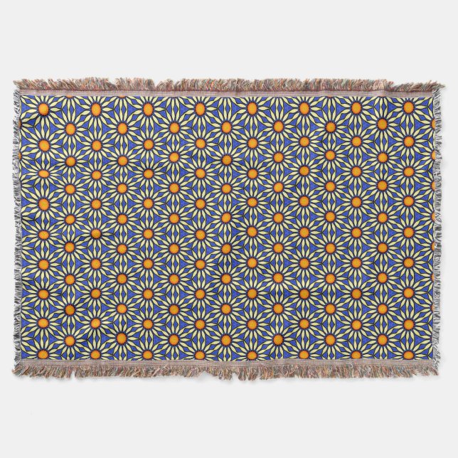 Cobertor Daisy Mandala Throw Blanket (Frente)