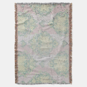 Cobertor Damask Grunge Elegance