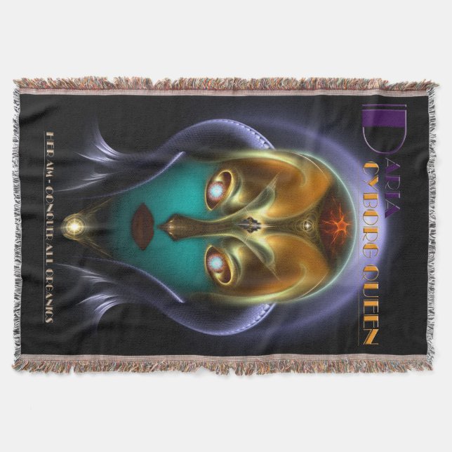 Cobertor Daria Cyborg Queen Throw Blanket (Frente)