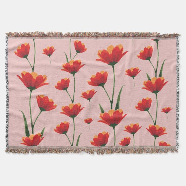 Cobertor Dawnfire Poppies (Frente)