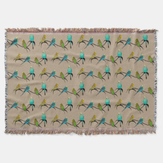 Cobertor de Arremesso Budgie Frenzy (Bege)