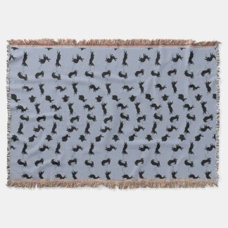 Cobertor de Arremesso dos Binky Bunnies (Azul Clar