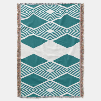 Cobertor de Arremesso Neo-Deco Diamond Grid Verde