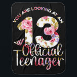 Cobertor De Bebe 13th Birthday Girls 13 Years Teen Teenager<br><div class="desc">13th Birthday Girls 13 Years Teen Teenager</div>