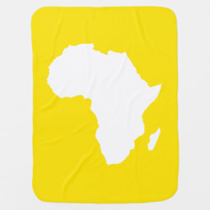 Cobertor De Bebe África Austral Amarela ouro