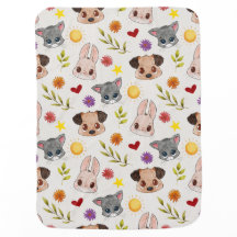 Bebê Cachorro Pets Animal Baby Blanket