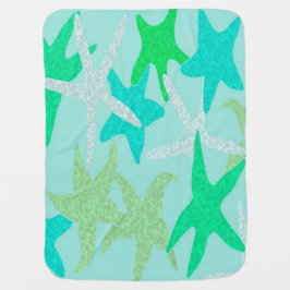 Cobertor De Bebe Blanket verde de peixe-estrela