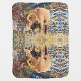 Cobertor De Bebe Carneiros de Bighorn da montanha rochosa