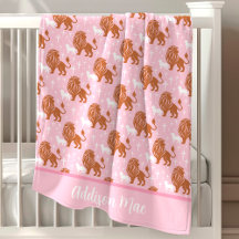 Christian Lion E Lamb Pink Personalizados