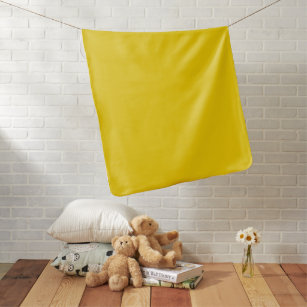 Cobertor De Bebe Cor sólida - amarelo canário