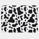 Cobertor De Bebe Cow Calf Baby Watercolor Black White Spots Nome (Verso Horizontal)