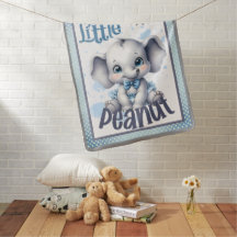 Cutie Blue Elephant - Pequena Amendoim