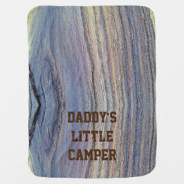 Cobertor De Bebe Daddys Little Camper Rustic Strike Brown Woodgrain