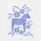 Cobertor De Bebe Dala Horse Blue - Nome (Verso)