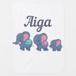 Cobertor De Bebe Elefante Samoano Aiga