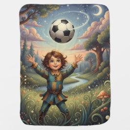 Cobertor De Bebe Floresta Sonho & Magia do Futebol