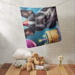 Cobertor De Bebe Frenchie Birthday Bash: Um Cachorro Francês Bonito<br><div class="desc">Celebre o seu amor pelos Buldogues Franceses com este adorável design,  com um bonitinho filhote francês a ter o tempo da sua vida no seu aniversário!</div>
