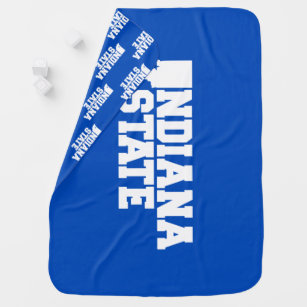 Cobertor De Bebe Logotipo do Estado de Indiana