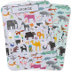 Cobertor De Bebe Menagerie animal personalizada (Fun zoo, wildlife, farm, jungle and pet animal and bird reversible personalized baby blanket)