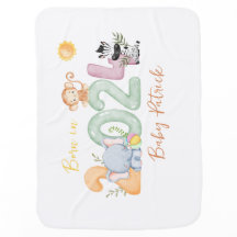 nascer personalizado de presente de bebê safari em