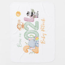 nascer personalizado de presente de bebê safari em