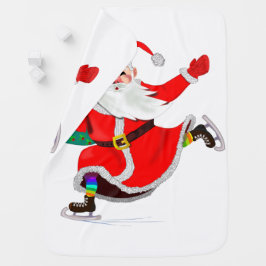 Cobertor De Bebe Natal Gift Baby Blanket Papai Noel