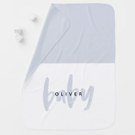 Cobertor De Bebe Nome do bebê em branco | Bolsa de Bebê