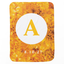 Ouro Chrysanthemum Baby Blanket