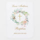 Cobertor De Bebe Rosa Floral Garland Baptism Christening (Frente)